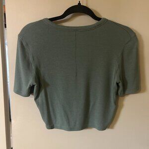 Lululemon Hold Tight Ribbed Cropped Tee